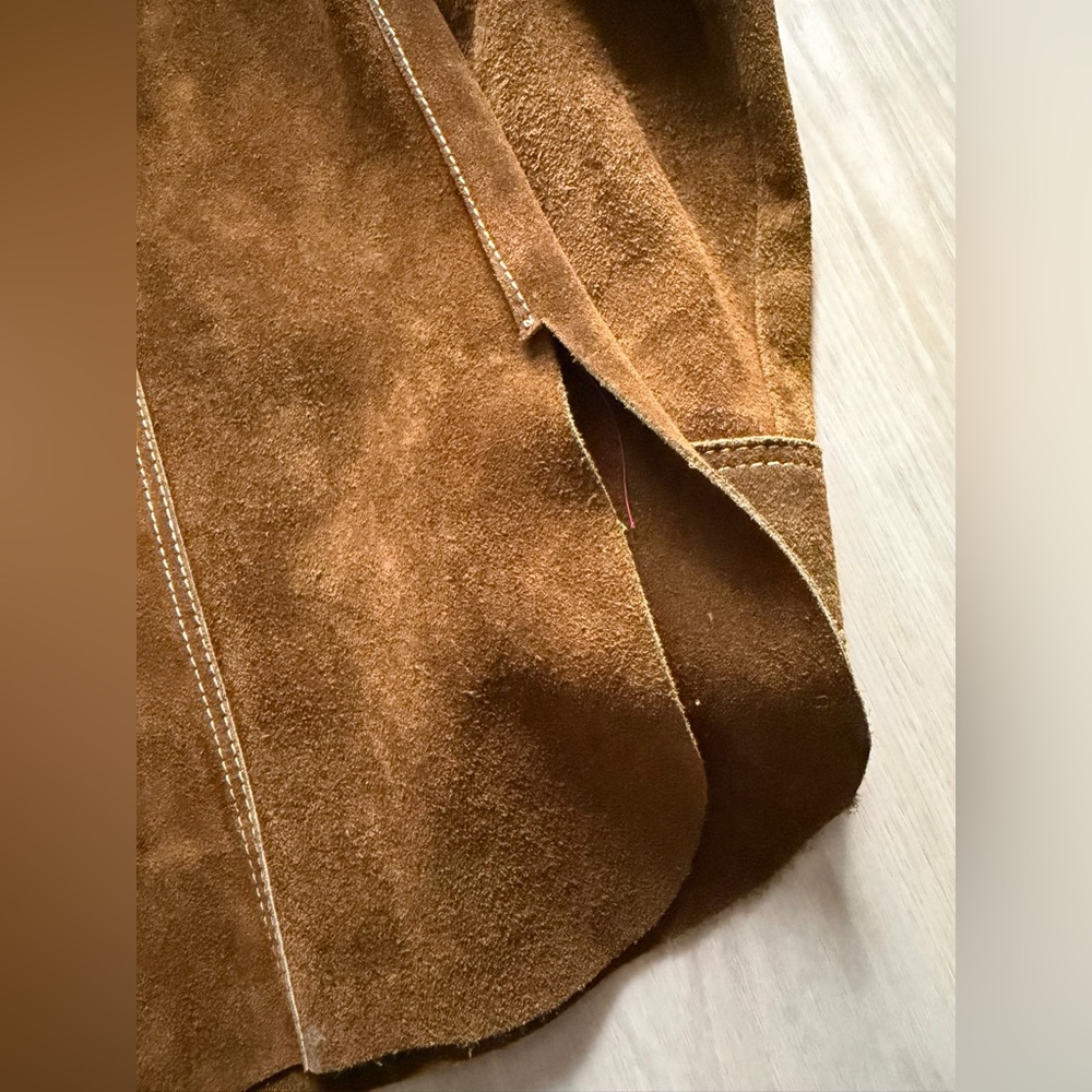 Vintage Leather Suede Rancher Jacket Western Styling Handmade Sz L - Picture 14 of 14